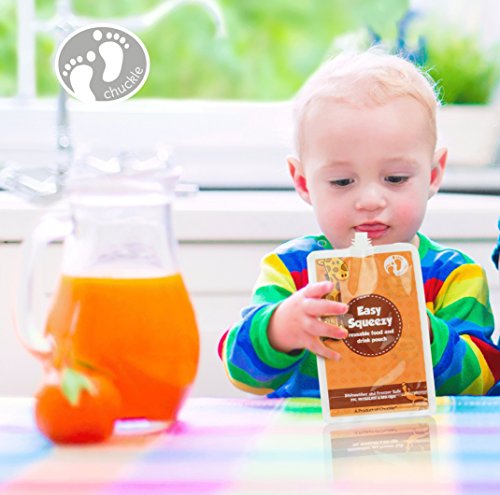 5 Bolsa de Comida para Bebé, 170ml - Recipiente Reutilizable a Prueba de Derrames - Adecuado para Bebés y Niños de Todas las Edades - Destete, Conservar y Almacenar Alimentos, Bebidas|Sin BPA