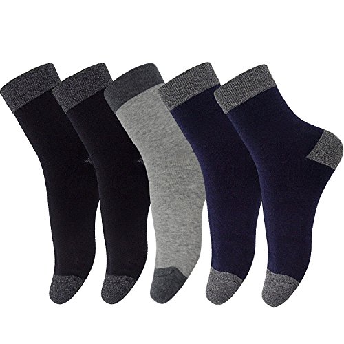 5 pares de calcetines para hombre, antibacteriano, desodorante, cómodo, transpirable, diseñador calcetines de trabajo para hombre amortiguado apoyo (2 * negro / 1 * gris / 2 * navy)