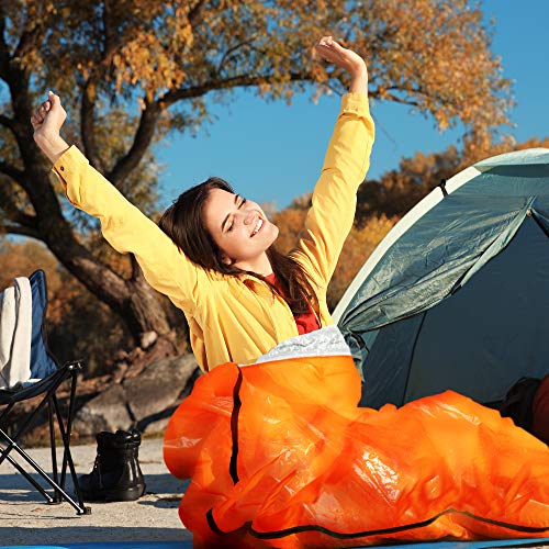 5 Premium Saco de Dormir de Emergencia - Sacos de Vivac, Supervivencia Impermeable Manta - Aislamiento Térmico – Alta Visibilidad, Portátil, Ligero y Resistente| Camping Al Aire Libre Senderismo.