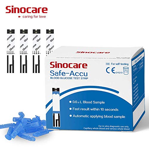 50 tiras reactivas para medidor de glucosa en sangre Safe Accu