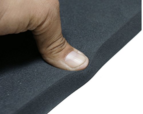 50 x 50 cm. Grosor de 15 mm. Lámina de neopreno adhesiva. Grosor de 15 mm. Sellado con goma expandida Foll NEP®. Placa de neopreno adhesiva.