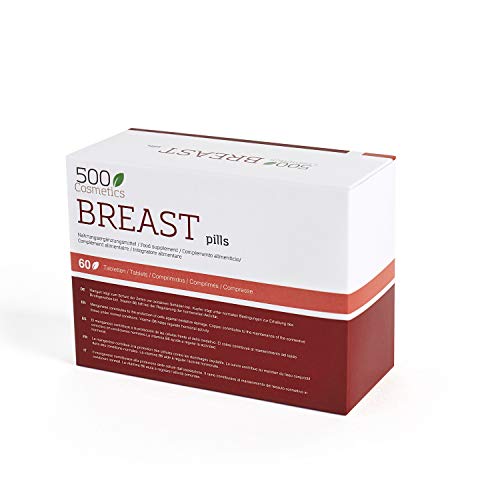 500Cosmetics Breast - Complemento Natural para la mujer - Ingredientes 100% Naturales - Fabricado en la UE - 60 Tabletas. (1)