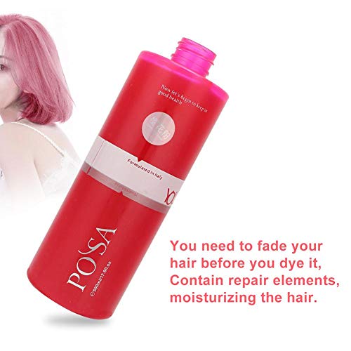 500ml Crema de tinte capilar rosa de larga duración, Crema de color de cabello semipermanente suave Herramienta de color de peluquería para salones profesionales y uso doméstico(500ml)