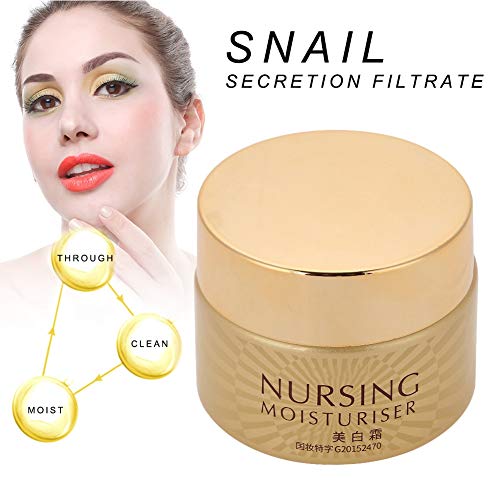 50g Crema Facial, Hidratante Hidratante Blanqueamiento Facial Caracol Serum Repair Crema Reafirmante para la Piel Antienvejecimiento y Arrugas para el Cuidado Diario de la Piel del Rostro