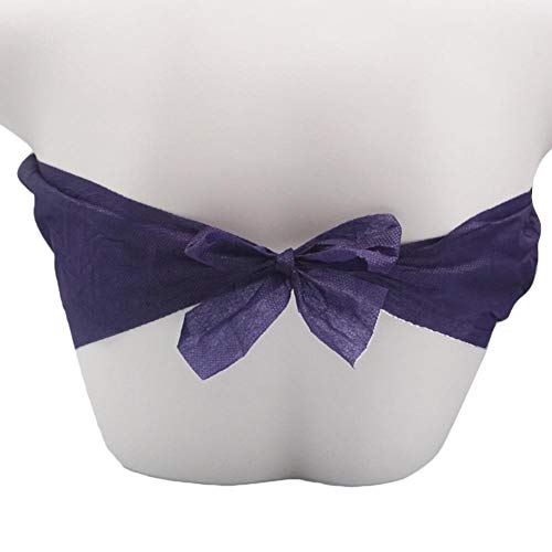 50PCS Sujetador desechable para Mujer Ropa Interior Superior de SPA desechable Sujetadores Sujetadores Negros Desechables Bikini, Paquete Individual