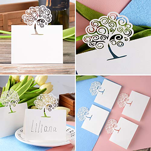50pcs Tarjetas Mesa Tarjetas Nombre Invitados Tarjetas Lugar Mesa Papel Boda Matrimonio Fiesta Navidad Cumpleaños Bautizo Tarjetas de Invitación Felicitación Beige