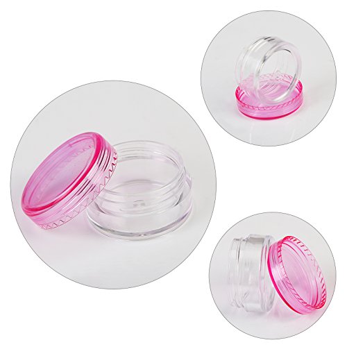 54pcs de Envases cosméticos de LANMOK con 3pcs raspador de colores varios, plástico, portátil para llenar Productos de cuidado de la piel, cosmético