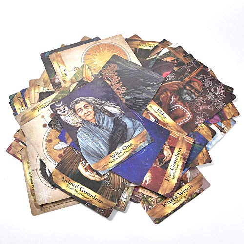 55 Piezas Juego De Cartas De Tarot - Crystal Angels Oracle Cards: Juego De Tarot De Tarjetas Oracle De Ángeles Y Ancestros, Una Baraja De 55 Cartas Y Una Guía, Tarjeta De Principiantes
