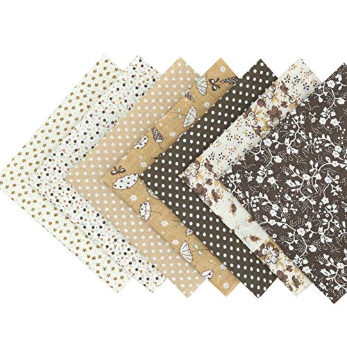 56 piezas de 25 cm x 25 cm de tela de algodón con estampado floral, para costura, manualidades, álbumes de recortes y manualidades