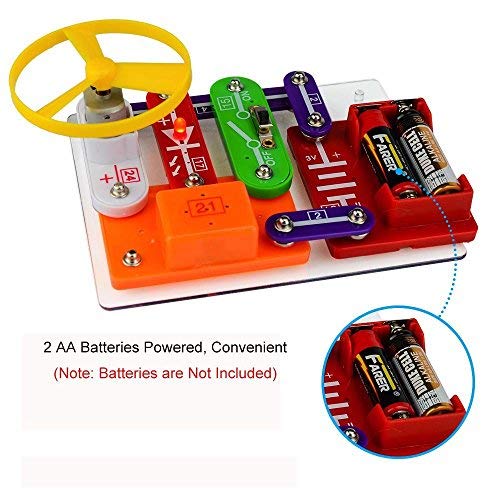 58 Kit de Ciencia DIY para Niños Kits de Experimento Bloques Electrónicos Circuitos de Ciencia Juguete Kit de Descubrimiento Educativo Seguro para 5-8 Edades Niños