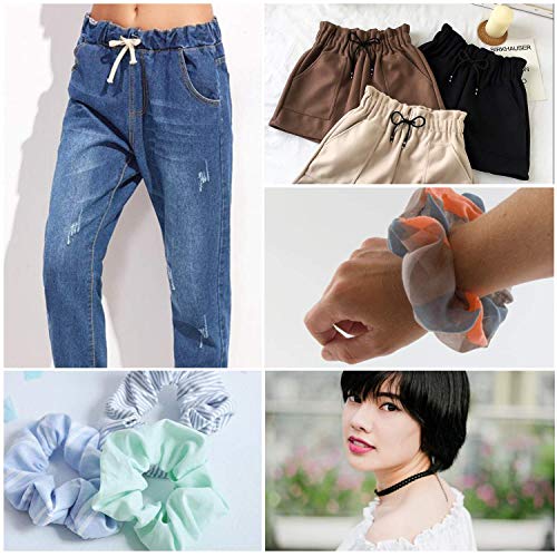 5mm Ancho Blanco Elástico Cinta Para Costura Y Manualidades - Carrete De Elástico Plano Banda Para Ropa - Elástico Cable Para Faldas Y Pantalones Pretinas - Blanco, 25 Metres