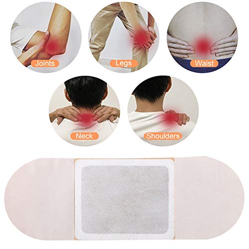 5pcs Parches autoadhesivos de parches de ajenjo, parches de moxibustión Cuidado de la salud Moxibustión Clavija térmica Parche de tratamiento de acupuntura Calentador rápido de rodilla Calentador reum