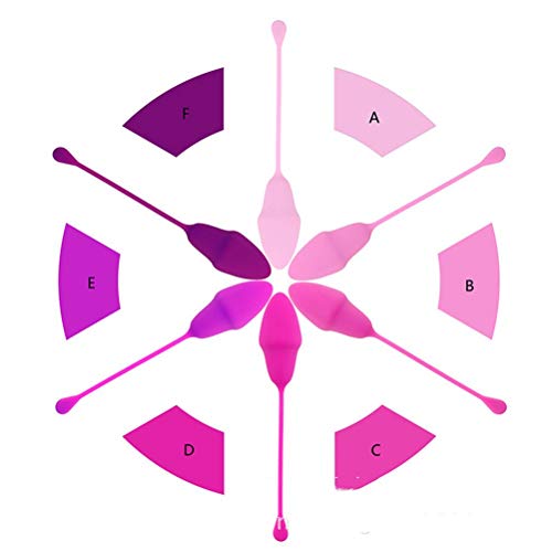 6 bolas de Kegel Ejercicio de la vejiga para control de vejiga y ejercer en el suelo Pelvc