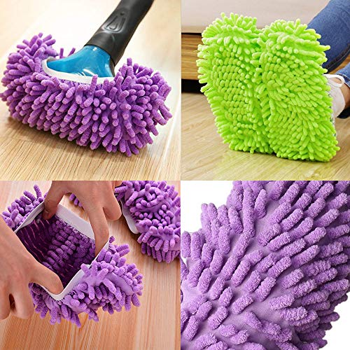 6 Pares de Fundas Para Zapatillas de Mopa, Fregona Ultrafina Multifuncional, Fregona Limpiaparabrisas, Polvo, Zapatillas, Zapatos de Limpieza, Baño, Oficina, Cocina, Limpieza de Pulido de La Casa