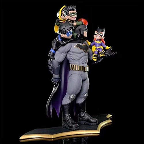 6 Piezas Dc Comics Batman Familia Diorama Estatua Figura Juguete Brinquedos Modelo Colección Regalos 37 Cm