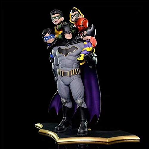 6 Piezas Dc Comics Batman Familia Diorama Estatua Figura Juguete Brinquedos Modelo Colección Regalos 37 Cm