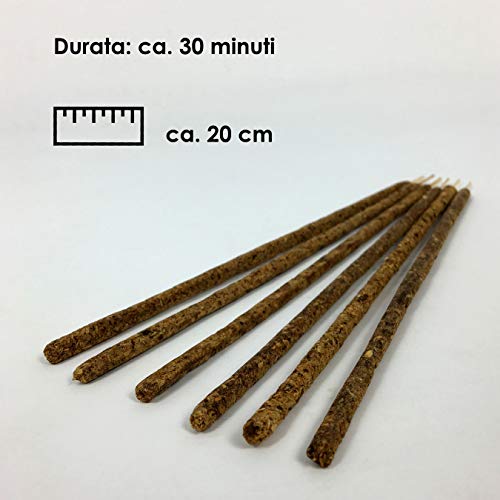 6 Varitas de Incienso Naturales - Barritas de Incienso Mirra y Palo Santo Selecciòn - Esencia para Meditación y Yoga, Aroma para Relajación y Bienestar, Perfume calmante - Calidad chamánica