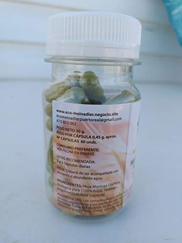 60 CAPS VEGGIES HOJA MORINGA PURA ECOLÓGICA