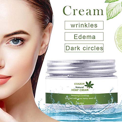 60 Ml Crema Facial Para Día Y Noche Unisex Crema Hidratante De Aceite De Cannabis Acido Hialuronico Crema Antiarrugas