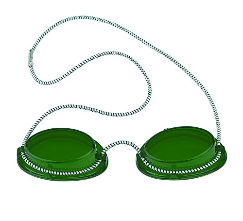 600005 - Gafas de protección UV para solárium (con goma elástica), color verde
