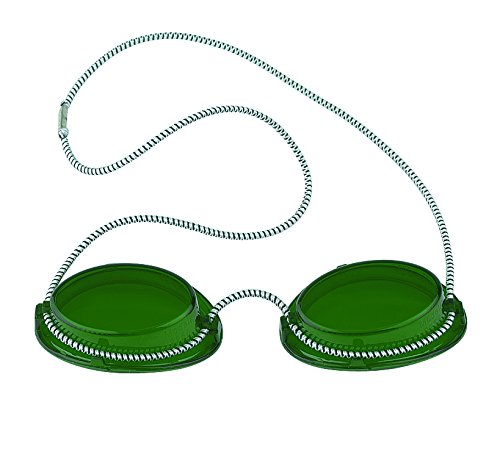 600005 - Gafas de protección UV para solárium (con goma elástica), color verde