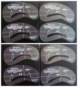 8 plantillas diferentes para cejas