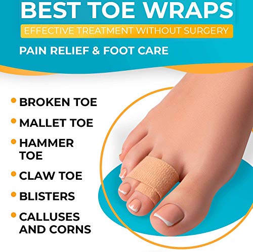 8 udsCorrector de Ferulas Juanetes, Protector Dedos del Pie Martillo para Separador Dedos Pies, Alivio del Dolor Dedos Garra,Vendas separadoras para dedos de pies rotos o martillo