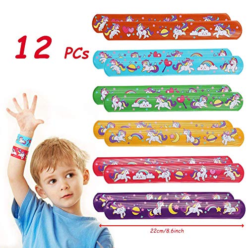 82 Piezas Artículos de Fiesta Unicornio Cumpleaños Niños, Llavero Unicornio Bolsa de Fiesta Pulseras Bofetada Tatuajes Temporales Sellos Unicornio Anillo Unicornio, Piñata Unicornio Regalo Niña