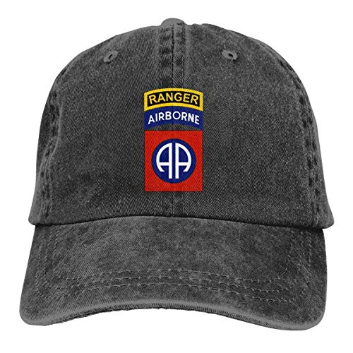 82nd Airborne - Gorra de béisbol con pestaña Ranger para hombre y mujer
