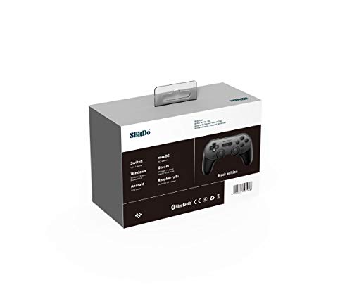 8Bitdo Sn30 Pro+ Wireless Bluetooth Gamepad For Nintendo Switchwindowsmacosandroidraspberry Pi (Black Edition) [ [Importación alemana]