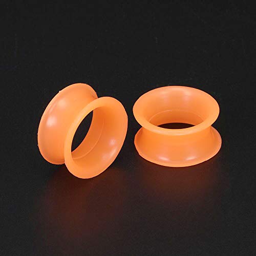 9 Pares Oídos Delgados Flexibles de Silicona Dilatación Oreja 4-25mm Expansores de Túnel Silicona Para Hombre Mujer Kit Oreja Piercing