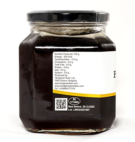 900 g Gotas de Miel, Miellada Negro Miel, Naturaleza de Montaña Virgen bosque, Certificado sin antibióticos, sin azúcar, sin calentar, sin pasteurizar, crudo, miel real BulgarianBee®