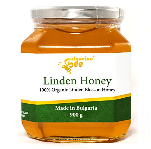 900 g Miel de Tilo Cruda, sin antibióticos, sin azúcar, sin calentar, sin pasteurizar