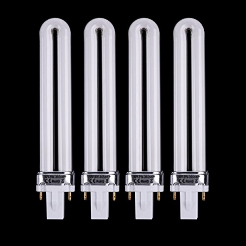 9W Bombilla de repuesto para secadores de uñas, LEDMOMO Lámpara UV Tubo de bombillas Gel Nail Art Secador de uñas Lámpara de curado Lámpara de repuesto