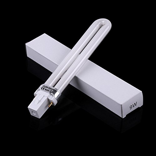 9W Bombilla de repuesto para secadores de uñas, LEDMOMO Lámpara UV Tubo de bombillas Gel Nail Art Secador de uñas Lámpara de curado Lámpara de repuesto