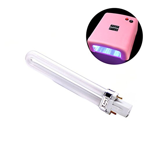 9W Bombilla de repuesto para secadores de uñas, LEDMOMO Lámpara UV Tubo de bombillas Gel Nail Art Secador de uñas Lámpara de curado Lámpara de repuesto