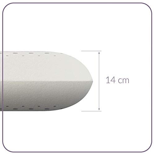 ABAKUHAUS Almohada de Cómoda Espuma Viscoelástica con Doble Funda de Algodón Orgánico Relleno Semi Firme Anti-Ronquidos, Funda Suave y Lavable de Algodón Orgánico, 50 cm X 90 cm, Amarillo