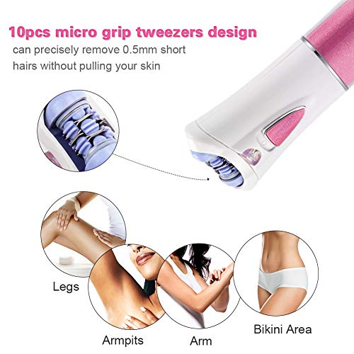 Abnaok Depiladora para Mujer Eléctrica Mini, Funcionamiento de la batería