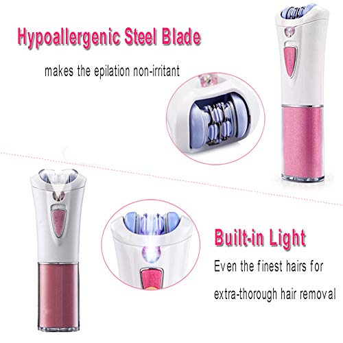 Abnaok Depiladora para Mujer Eléctrica Mini, Funcionamiento de la batería