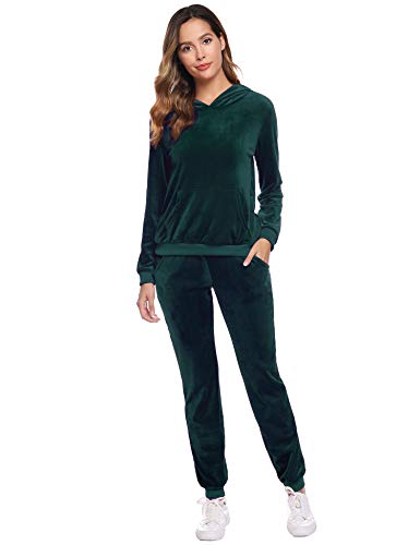 Abollria Conjunto de Chándal para Mujer Sudadera Deportivas y Pantalones Trajes Deportivos de Terciopelo Ropa Casual Casa Conjunto de Pijamas