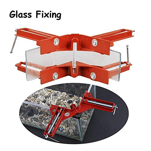 Abrazadera de Angulo Recto de 90 Grados, Ieasky Juego de 4 Marco de Fotos de Abrazadera Esquina, Escuadra Sargentos Carpintero para Soldar Madera Mueble, DIY de Herramientas de Mano