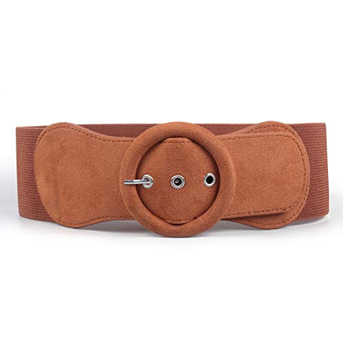 Abrigo de terciopelo dorado con hebilla de cinturón ancho para mujer Negro Negro (elástico