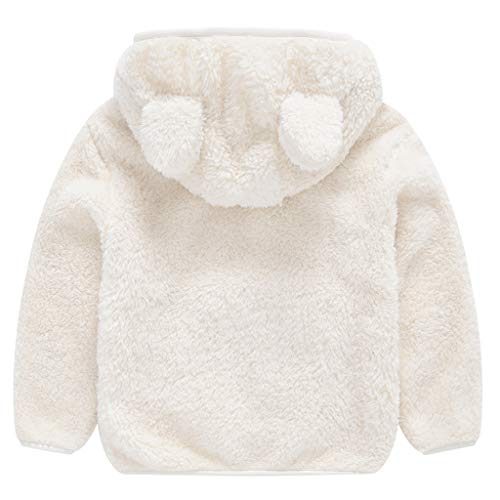 Abrigos de Bebe Niños Niñas Invierno Lana Sintética Recién Nacida PAOLIAN Chaquetas para Bebés Niños Niñas con Capucha Bautizo Cortas Vestir Otoño Chaquetón Acolchado Niños Niñas 6 Meses-4 Años