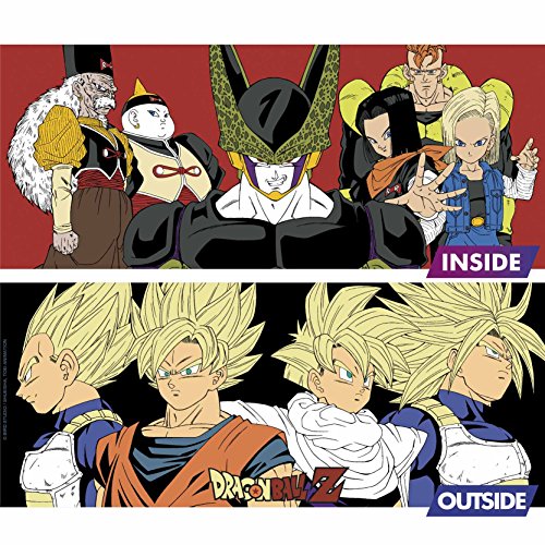 ABYstyle - DRAGON BALL - Taza Premium - 460 ml - Saiyans vs Cyborgs