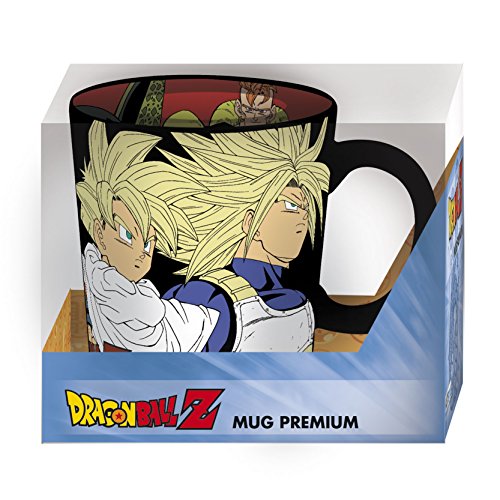 ABYstyle - DRAGON BALL - Taza Premium - 460 ml - Saiyans vs Cyborgs
