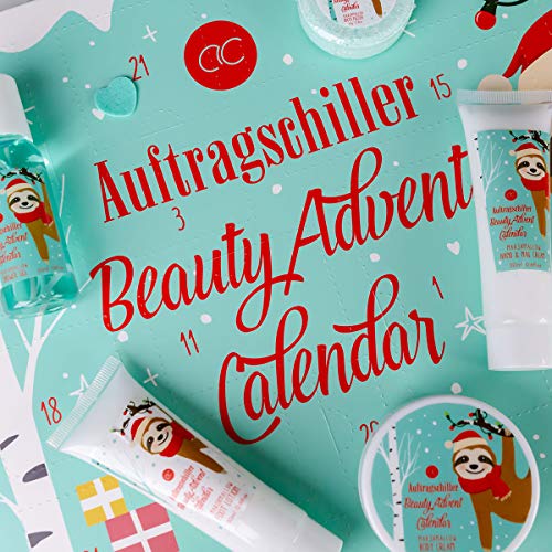 Accentra - Calendario de Adviento para niñas y niños con 24 productos para el baño, el cuidado del cuerpo y los accesorios para una época de Adviento variada y mima