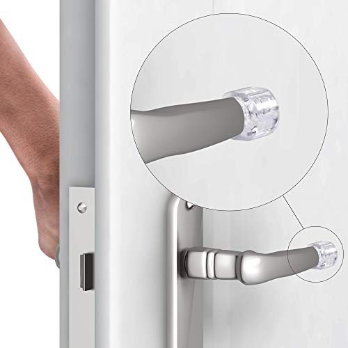 ACCUBUDDY Topes para Puertas - 6 x Tope para Puerta Transparente, Protege Paredes/Muebles Frente a abolladuras, fácil de Pegar