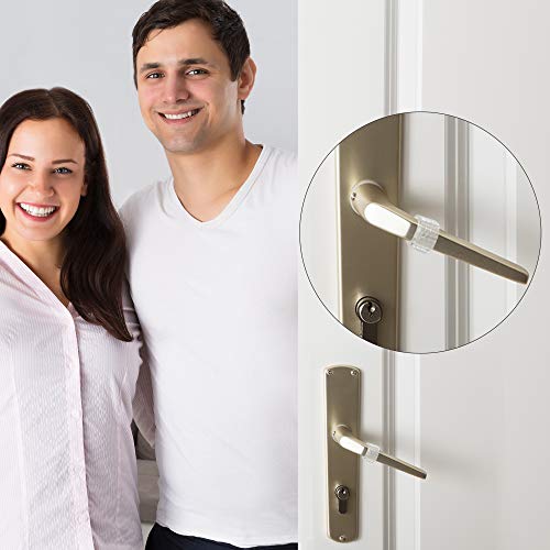 ACCUBUDDY Topes para Puertas - 6 x Tope para Puerta Transparente, Protege Paredes/Muebles Frente a abolladuras, fácil de Pegar