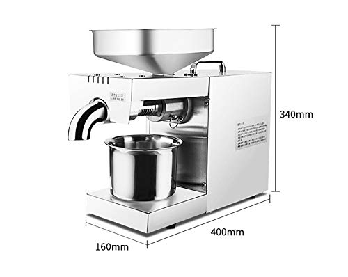 Aceite automática para pantalones, Máquina Presser acero inoxidable Extractor de aceite expeller Máquina caliente / fría Aceite de Prensa de nueces de nogal linaza oliva Grano almendra colza sésamo