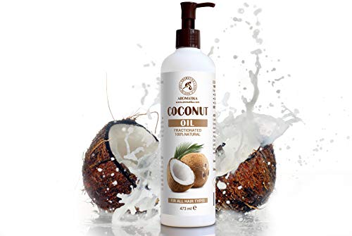 Aceite de Coco Fraccionado 480ml - Cocos Nucifera Oil - Germany - 100% Puro y Natural - Grandes Beneficios para la Piel - Cabello - Excelente con Aceite Esencial - Aromaterapia - Masaje